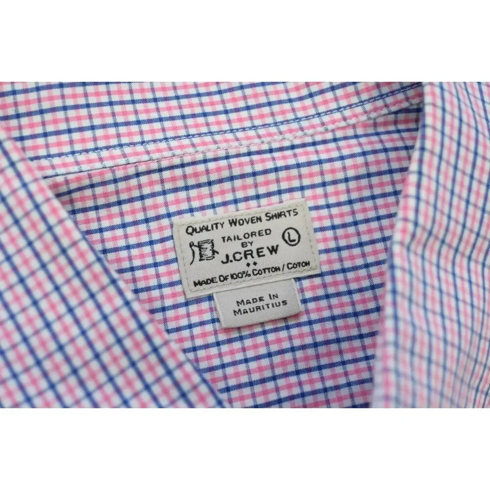 J Crew Dress Shirt Classic Fit‎ Casual Plaid Button Up Long Sleeve Mens Sz Large